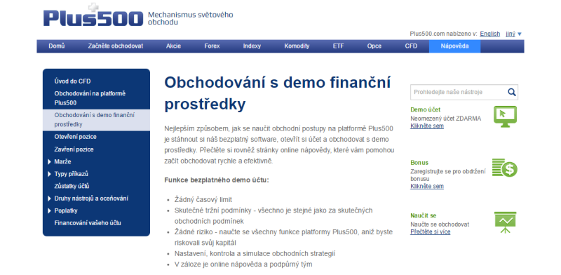 Demo účty na forex jsou zdarma (reprofoto Plus500)