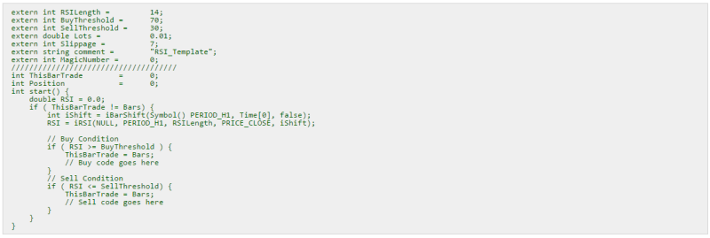 Příklad zápisu forex robota v jazyce MQL